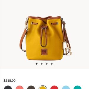 Dooney and Bourke yellow crossbody bag